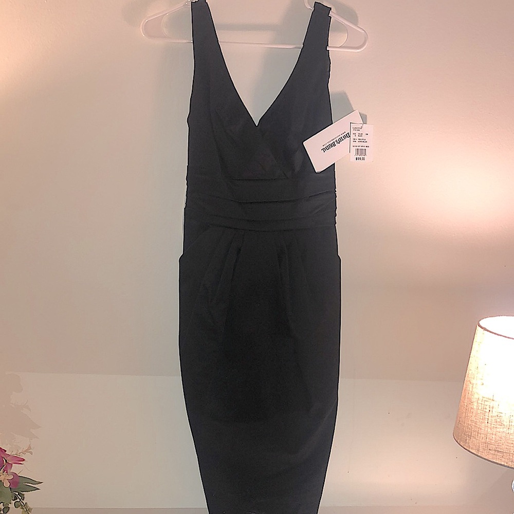David’s bridal black dress new pockets